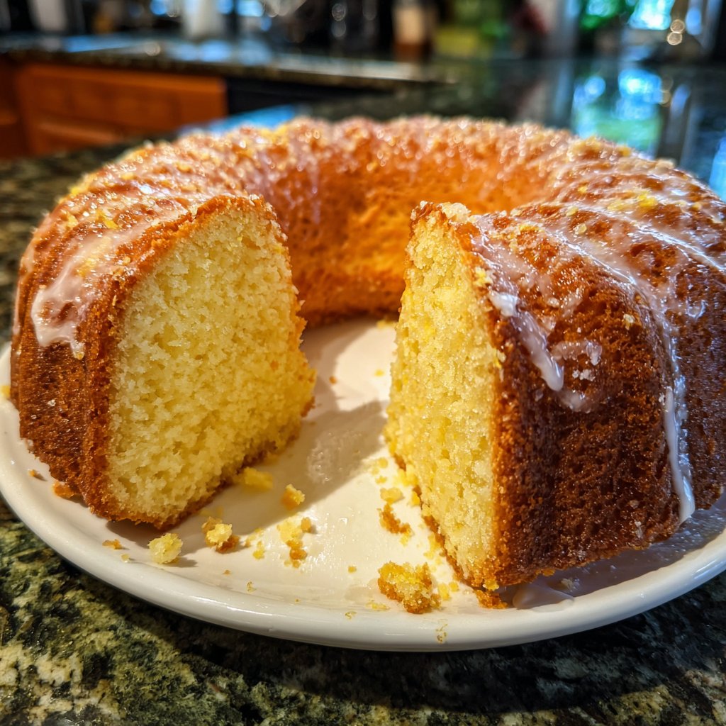 Zitronenkuchen mit Joghurtfüllung