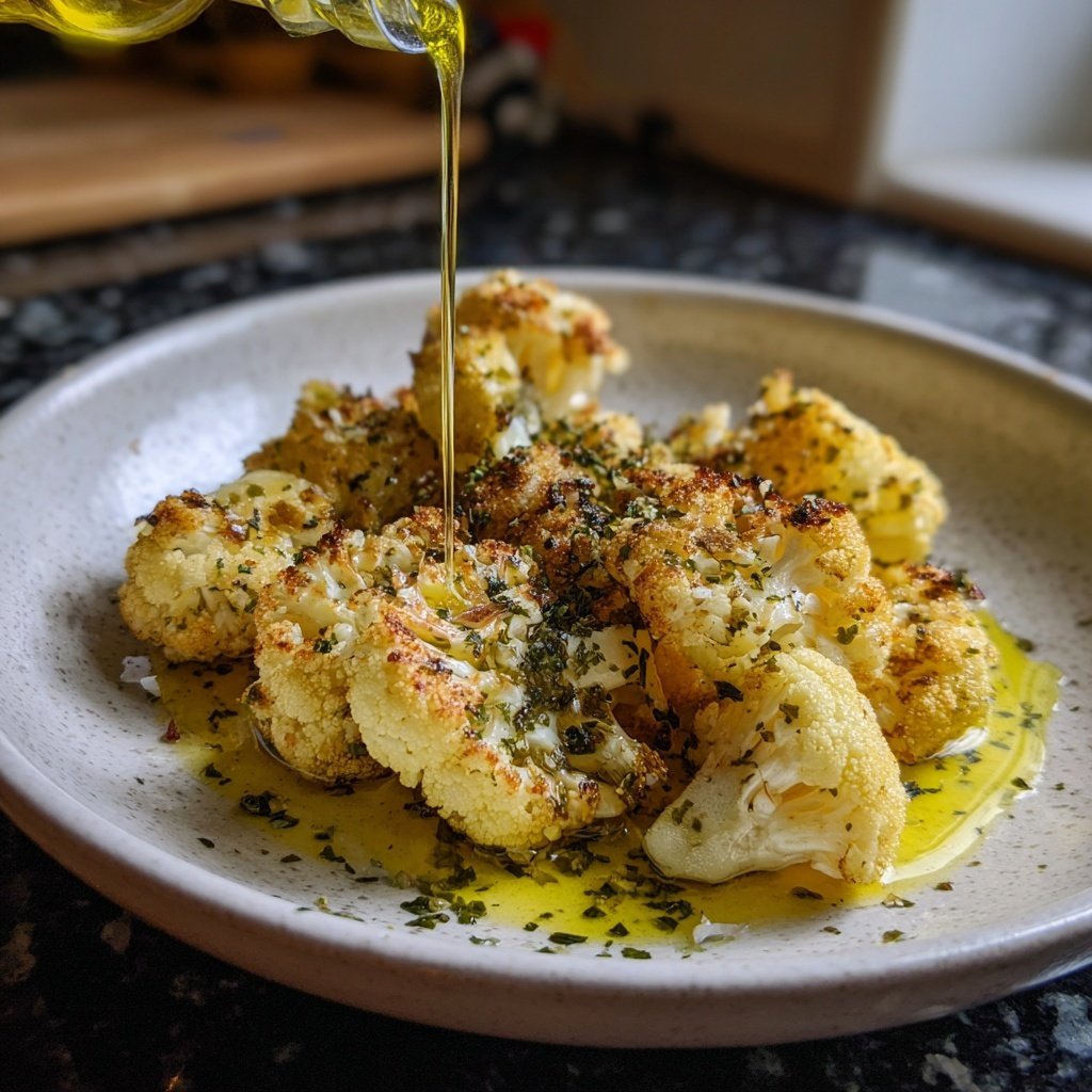 Blumenkohl mit Olivenöl und Kräutern