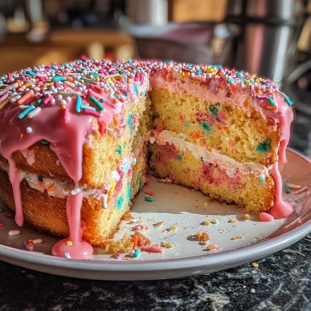 Geburtstagskuchen bunt