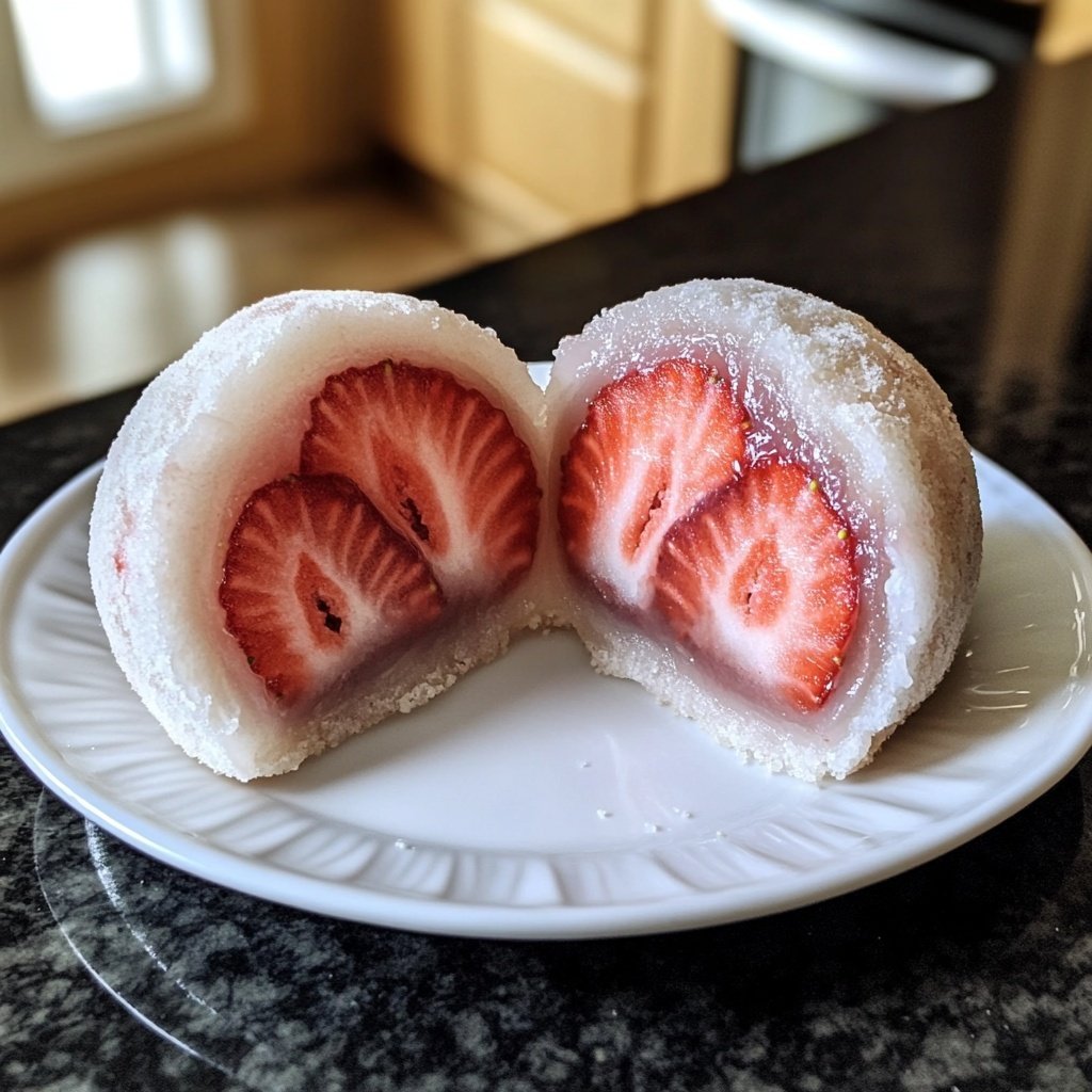 Erdbeer-Mochi