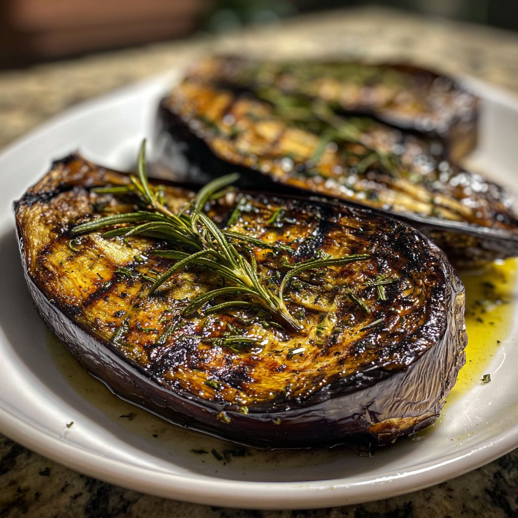 Auberginen aus dem Ofen mit Rosmarin