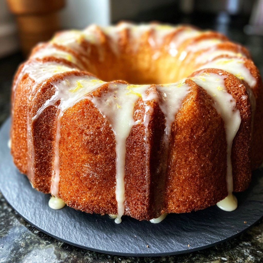 Zitronenkuchen mit Zitronenquark