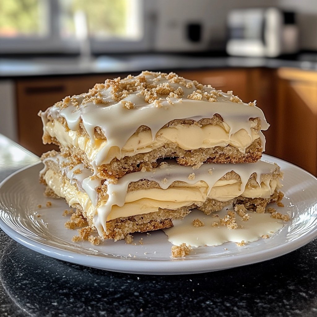 Weiße-Schoko-Marzipan-Schnitten mit Mürbeteig-Boden (Kaffee und Cupcakes)