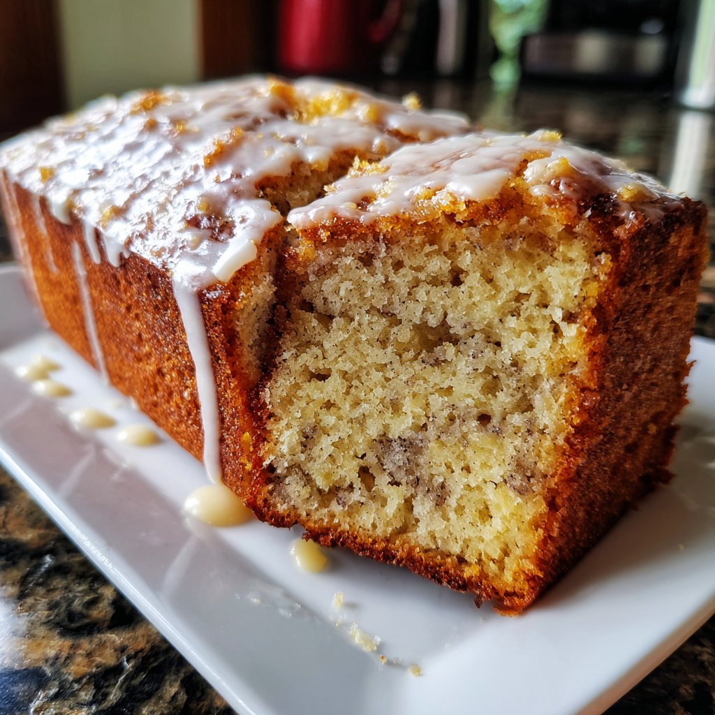 Bananenkuchen mit Buttermilch und Vanille