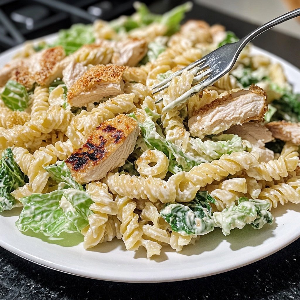 Chicken Caesar Pasta Salat