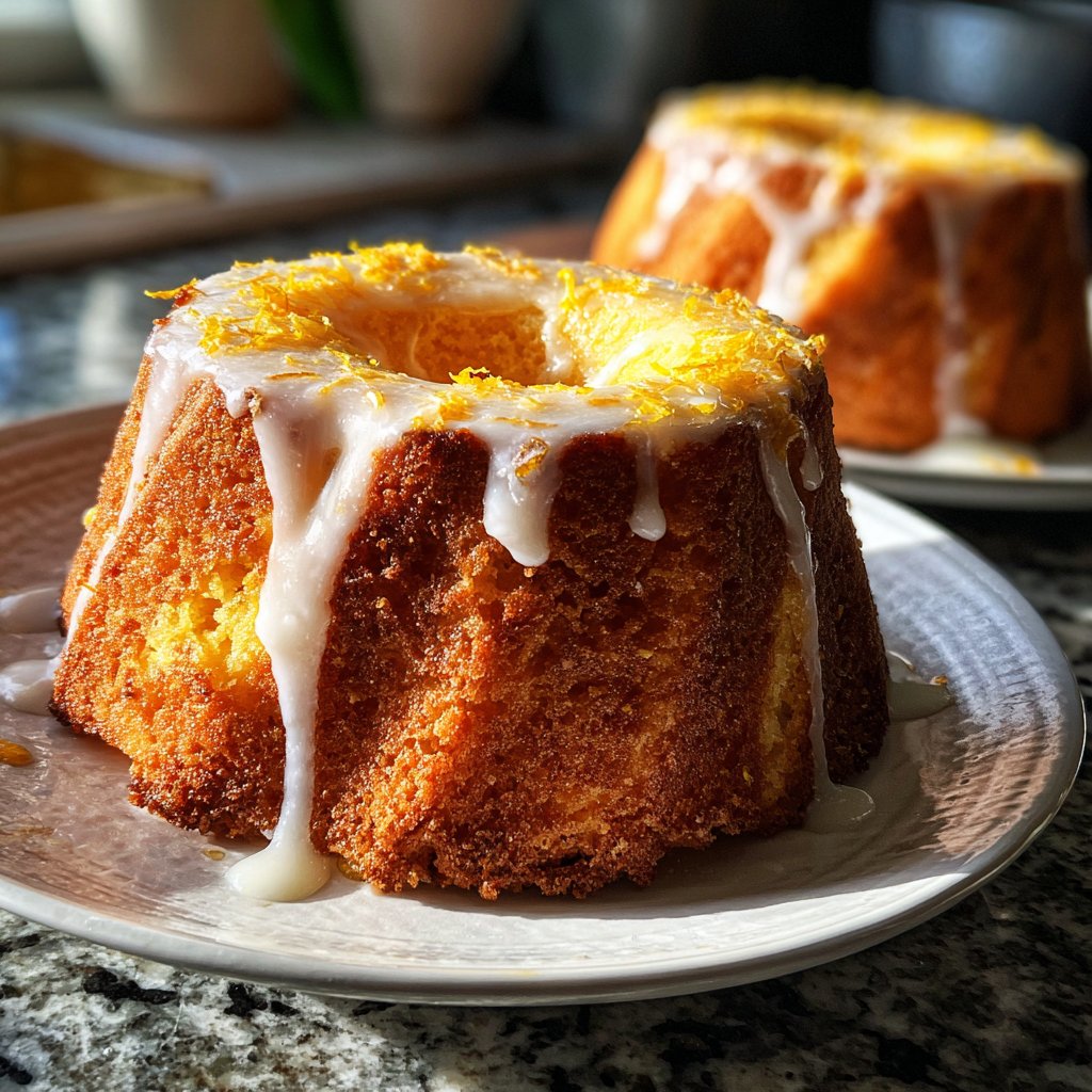Zitronenkuchen mit Joghurt und Honig