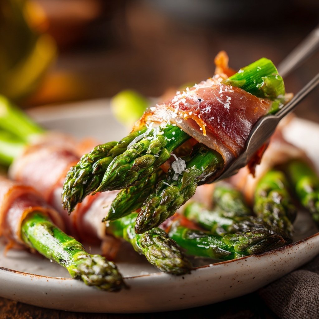 Grüner Spargel Mit Schinken