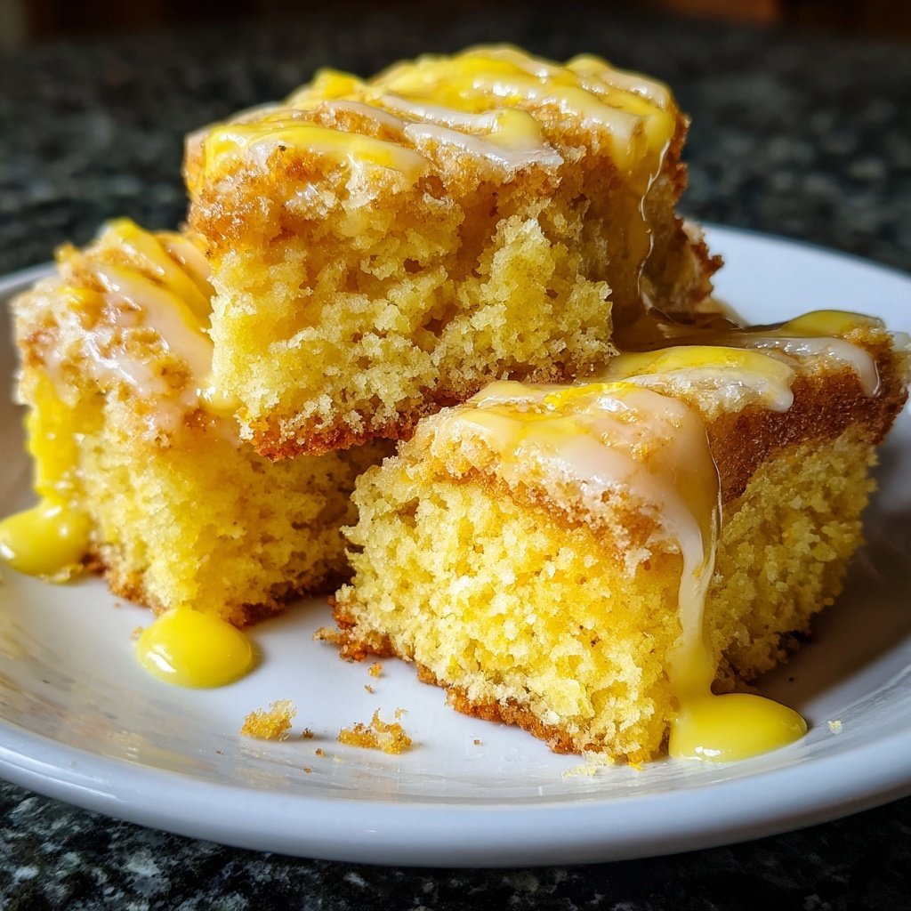 Blechkuchen mit Zitronenaroma