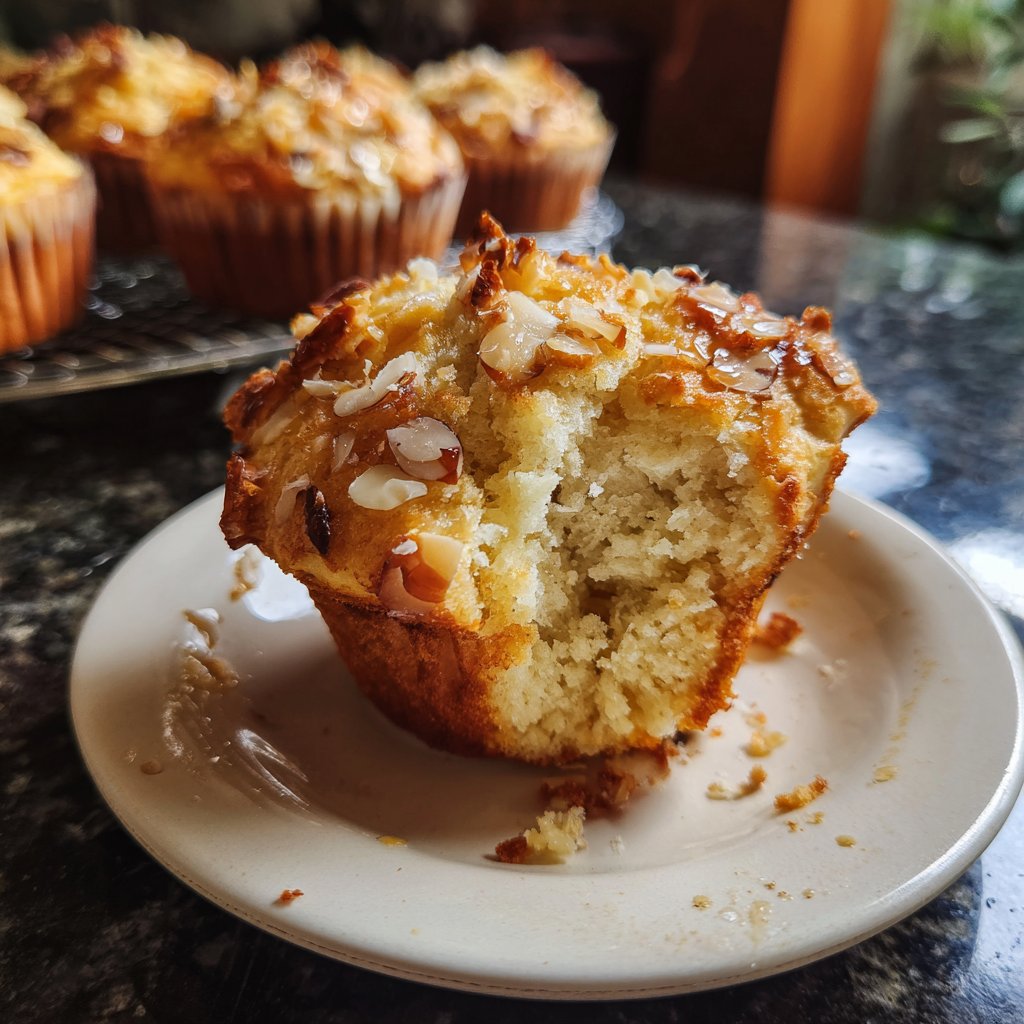 Muffins mit Mandeln und Honig