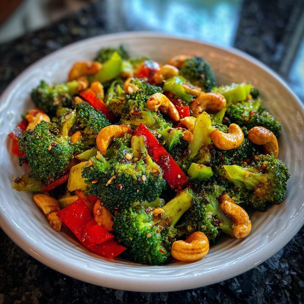 Brokkoli Wok Mit Cashews