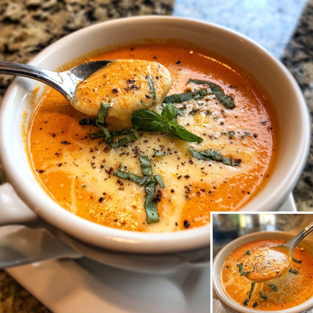 Tomatensuppe mit Parmesan