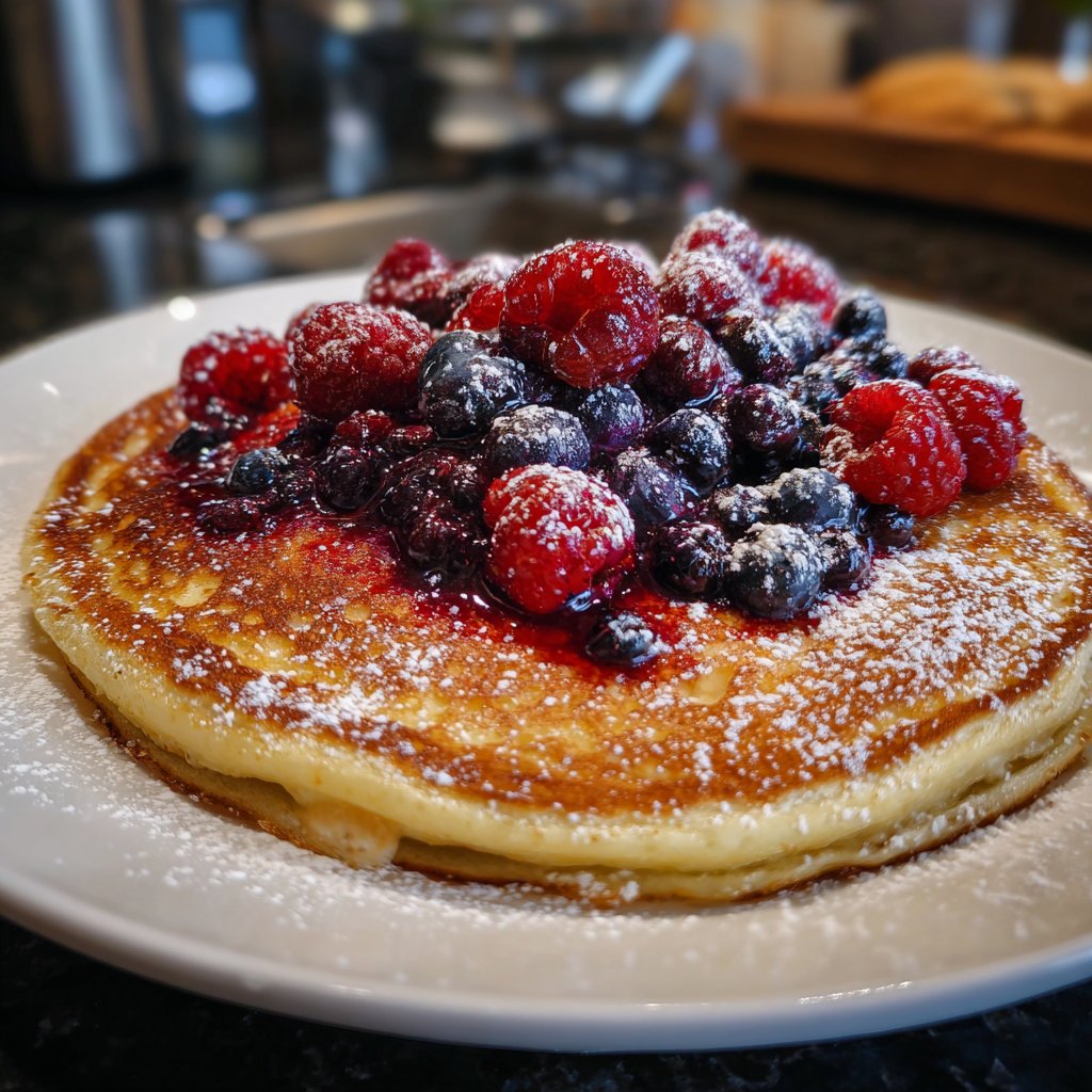 Pfannkuchen mit Beerenmix