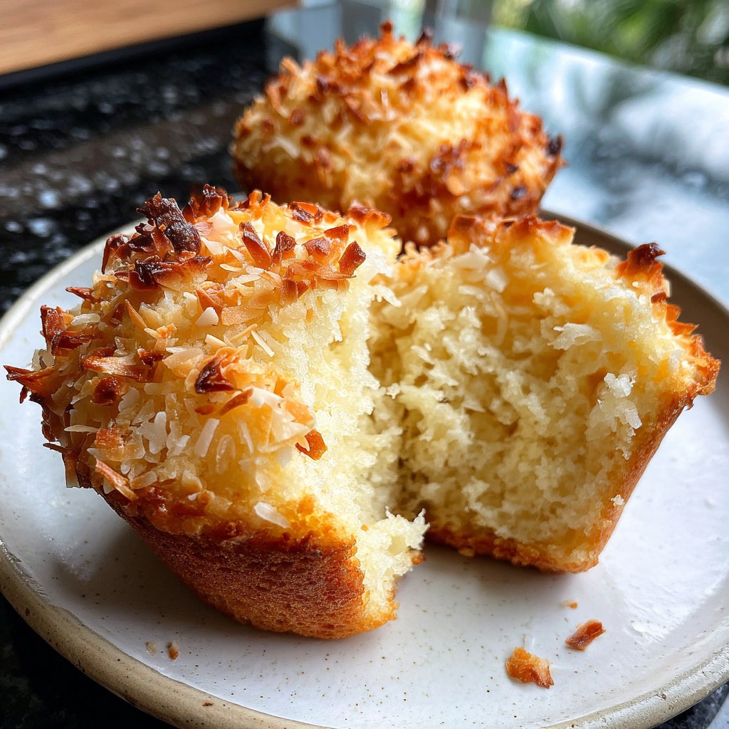 Muffins mit Kokosflocken