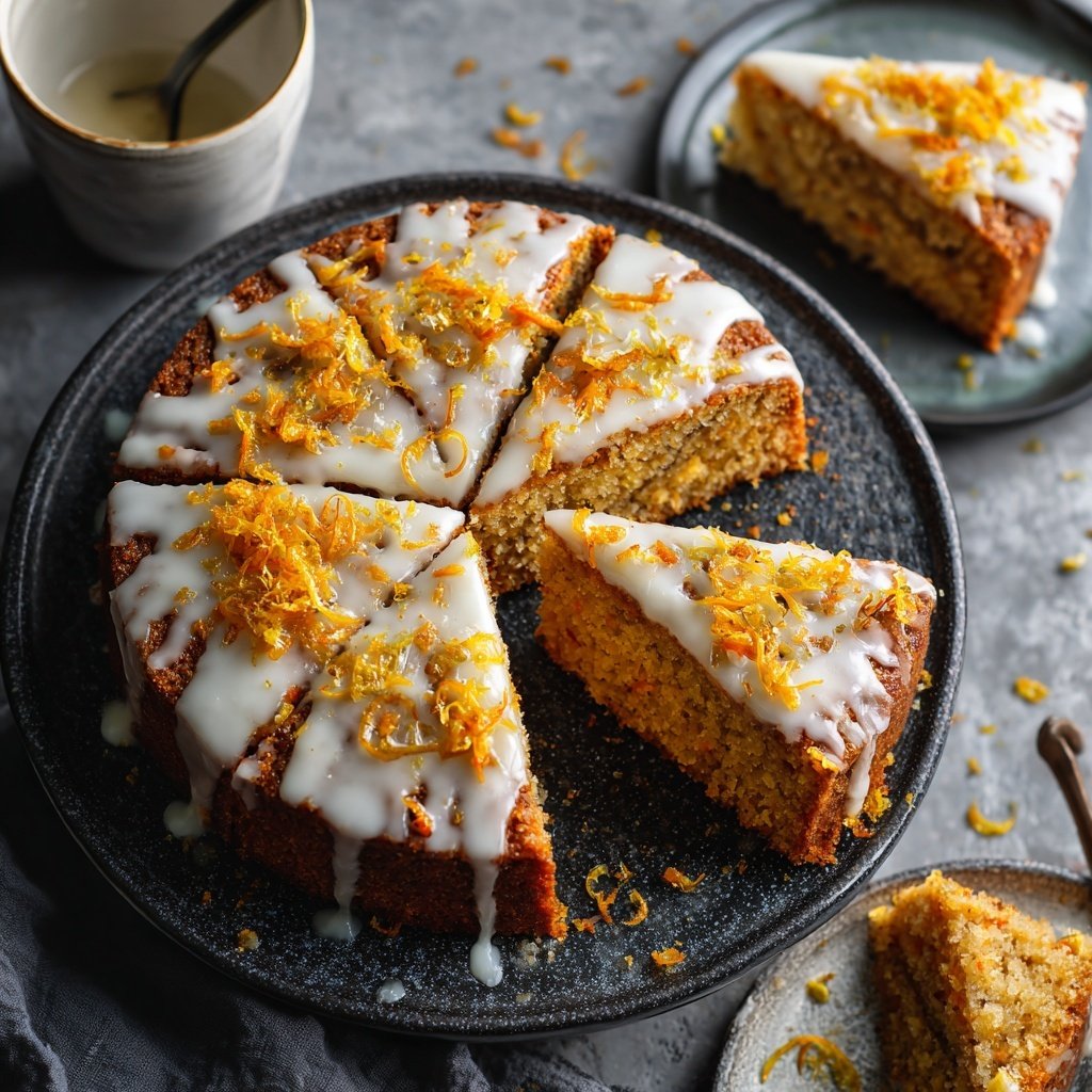 Karottenkuchen Mit Zitronenguss