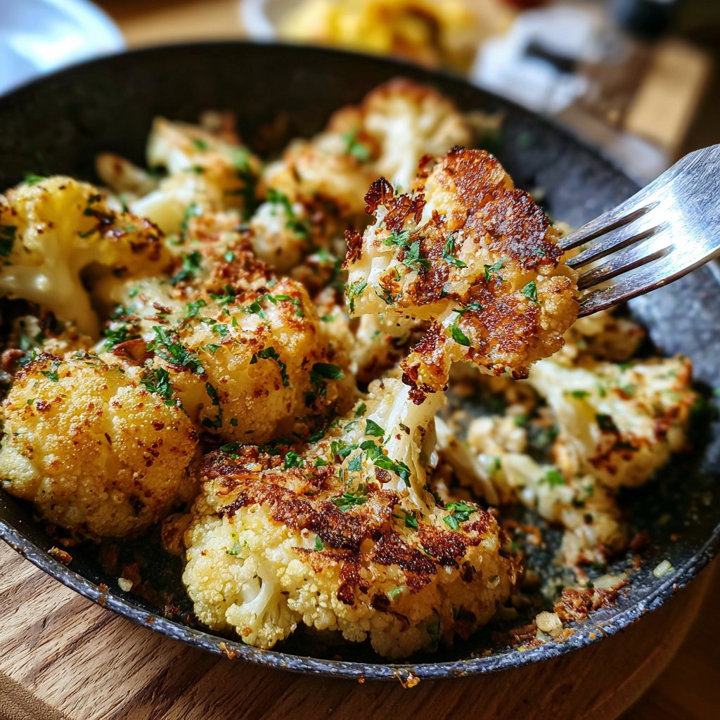 Blumenkohl aus der Pfanne